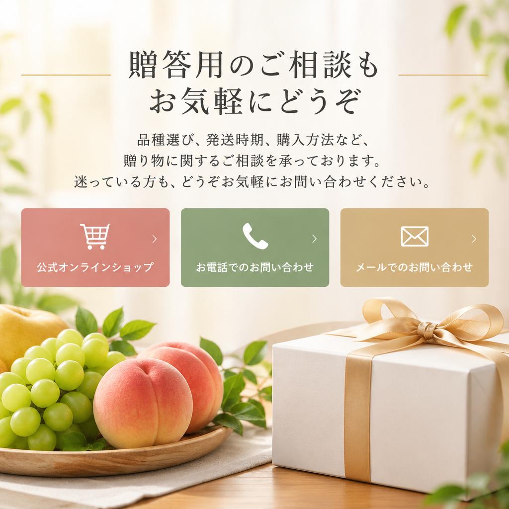 大切な方へ届ける一品を、一緒に選びませんか？